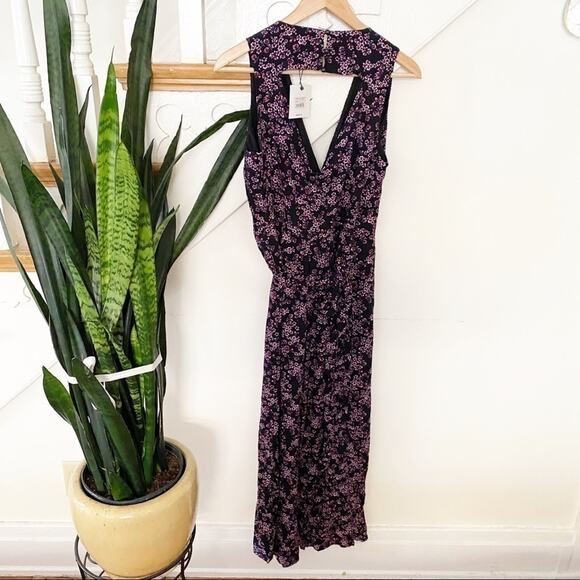 Jack by BB Dakota wrap floral jumpsuit open back 2 - Picture 5 of 8